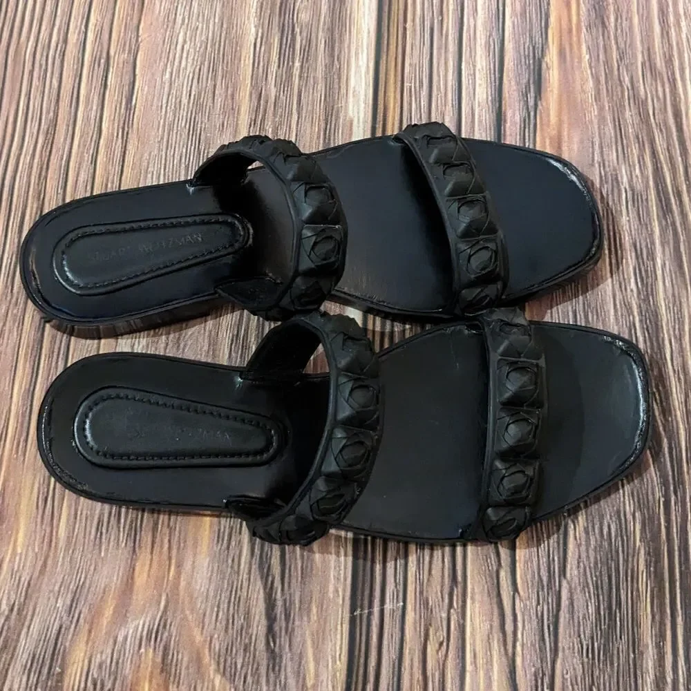 Stuart Weitzman Rosette Sandals